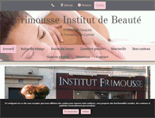 Tablet Screenshot of frimousse-beaute.com
